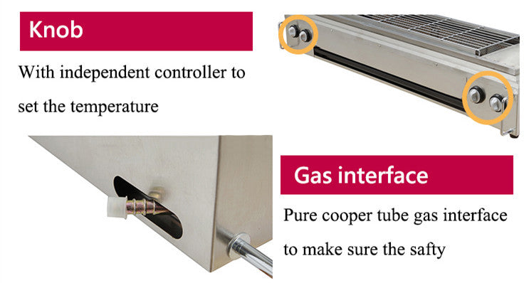 Commercial Heavy Duty 8 Gas Burners Smokeless Kebab Skewer BBQ Grill Machine Commercial Heavy Duty 8 Gas Burners Smokeless Kebab Skewer BBQ Grill Machine